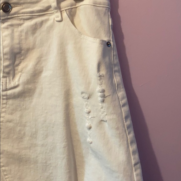 White denim mini skirt - Picture 3 of 4